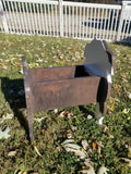Custom dog planter
