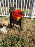 Custom dog planter