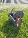 Custom dog planter