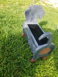 Custom dog planter