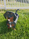 Custom dog planter