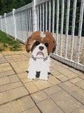Custom dog planter