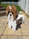 Custom dog planter