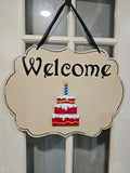PREMIUM Interchangeable Season Piece - Birthday Cake - Red with multi color icing
