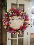 Interchangeable Wreath - Red, Yellow and Black