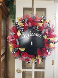 Interchangeable Wreath - Red, Yellow and Black