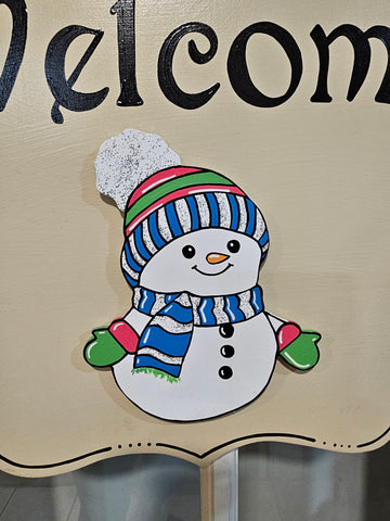 Premium Interchangeable Season Piece - Snowman - Ice Colors
