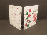 Photo/Card Keeper - White Merry Christmas Ornaments