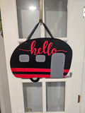 Interchangeable Base - Camper - Black with red stripe - Hello