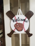 Interchangeable Base -  Baseball with Bats - Welcome