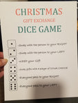 Christmas Dice Game - Walnut