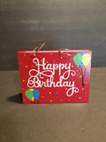 Photo/Card Keeper - Red Happy Birthday