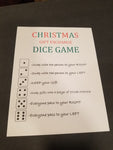 Christmas Dice Game - Walnut