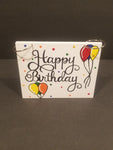 Photo/Card Keeper - White Happy Birthday