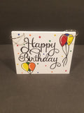 Photo/Card Keeper - White Happy Birthday