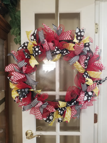 Interchangeable Wreath - Red, Yellow and Black