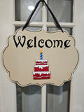 PREMIUM Interchangeable Season Piece - Birthday Cake - Red with White Icing