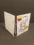 Photo/Card Keeper - White Happy Birthday