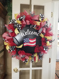 Interchangeable Wreath - Red, Yellow and Black