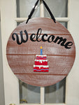 PREMIUM Interchangeable Season Piece - Birthday Cake - Red with Blue and white Icing