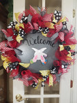 Interchangeable Wreath - Red, Yellow and Black