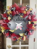 Interchangeable Wreath - Red, Yellow and Black