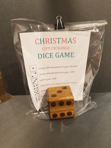 Christmas Dice Game - Walnut