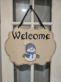 Premium Interchangeable Season Piece - Snowman - Ice Colors