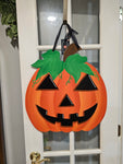Pumpkin - Reversible Hello Fall and Jack O'Lantern