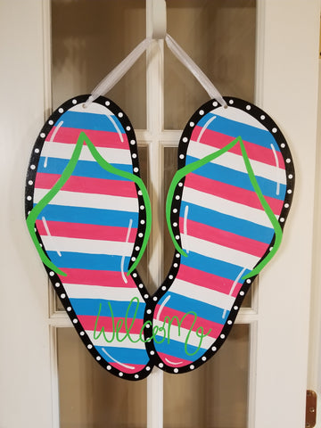 Flip Flops - Tri Colored