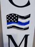 Interchangeable Season Piece - Thin Blue Line American Flag