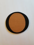 Interchangeable Season Piece - Letter O Black with Cedar Background