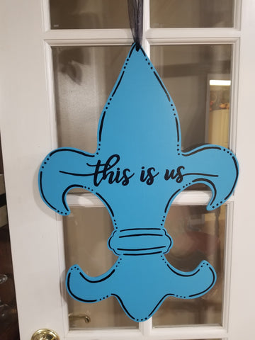 Fleur de Lis - Blue - This is Us