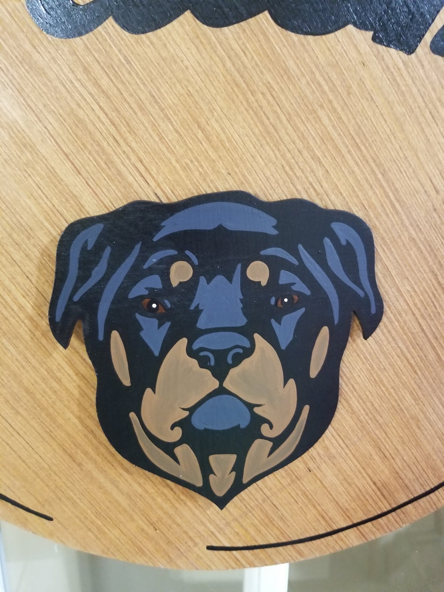 Piece Rottweiler PREMIUM Interchangeable Season Piece - Rottweiler – The Little Wood Shack