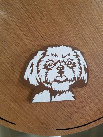 PREMIUM Interchangeable Season Piece - Shih Tzu- Brown and White