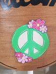 Premium Interchangeable Season Piece - Peace Sign - Green