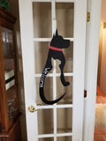 Cat in Dog Silhouette - Red Collar