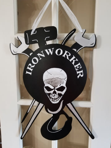 Ironworker Tools with Skull