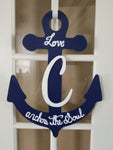 Anchor - with Initial; Custom Order