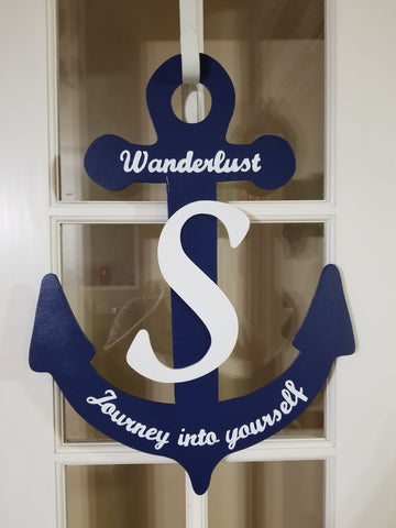 Anchor - with Initial; Custom Order
