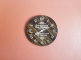 Clock - Walnut and White Lettering - Fathers Love