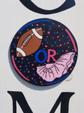 Interchangeable Season Piece - Gender Reveal - Football or Tutu