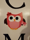 Interchangeable Season Piece - Pink Owl
